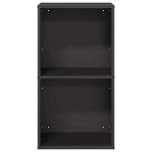 Brennholzregal Schwarz 40x30x75 cm