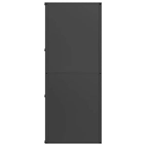Brennholzregal Schwarz 40x30x75 cm