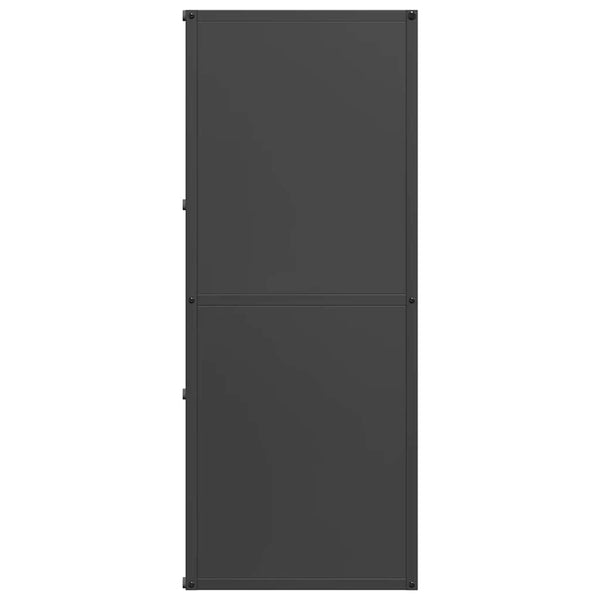 Brennholzregal Schwarz 40x30x75 cm