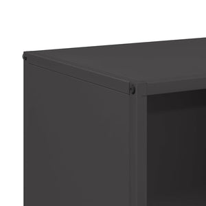 Brennholzregal Schwarz 40x30x75 cm