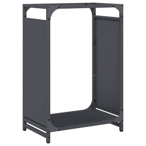 Brennholzregal Anthrazit Stahl 44x28x65 cm
