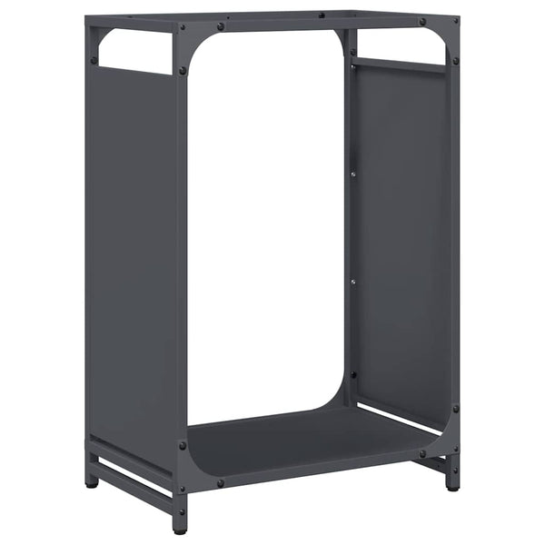 Brennholzregal Anthrazit Stahl 44x28x65 cm