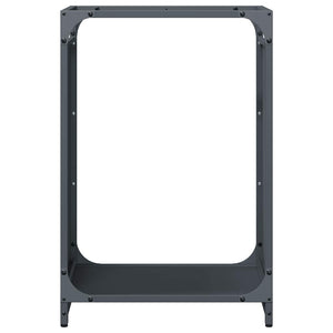 Brennholzregal Anthrazit Stahl 44x28x65 cm