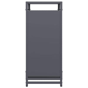 Brennholzregal Anthrazit Stahl 44x28x65 cm