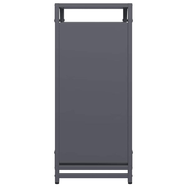 Brennholzregal Anthrazit Stahl 44x28x65 cm