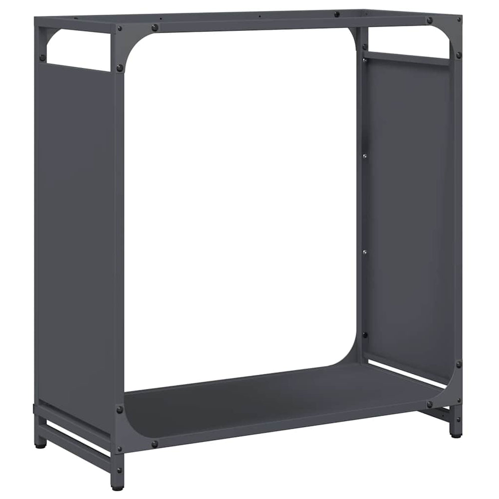 Brennholzregal Anthrazit 60x28x65 cm