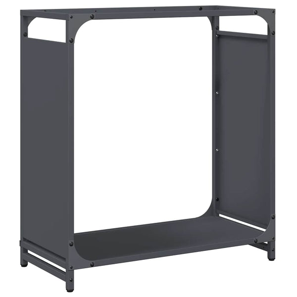 Brennholzregal Anthrazit 60x28x65 cm