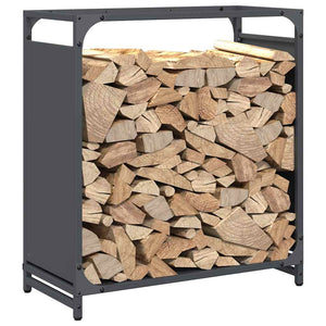 Brennholzregal Anthrazit 60x28x65 cm