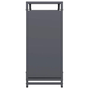 Brennholzregal Anthrazit 60x28x65 cm