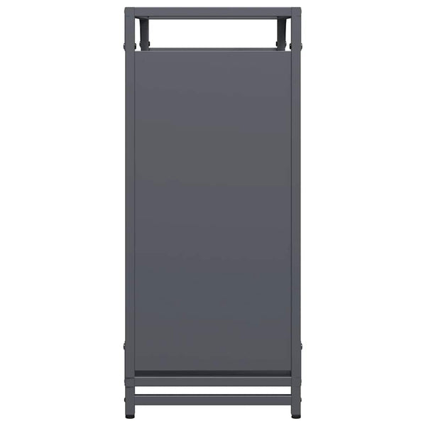 Brennholzregal Anthrazit 60x28x65 cm