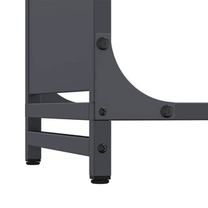 Brennholzregal Anthrazit 60x28x65 cm