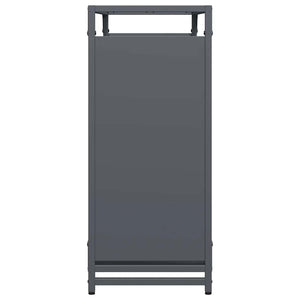 Brennholzregal Anthrazit Stahl 90x28x65 cm