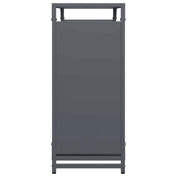Brennholzregal Anthrazit Stahl 90x28x65 cm