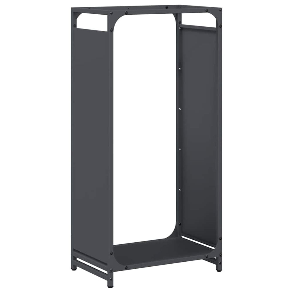 Brennholzregal Anthrazit Stahl 44x28x90cm