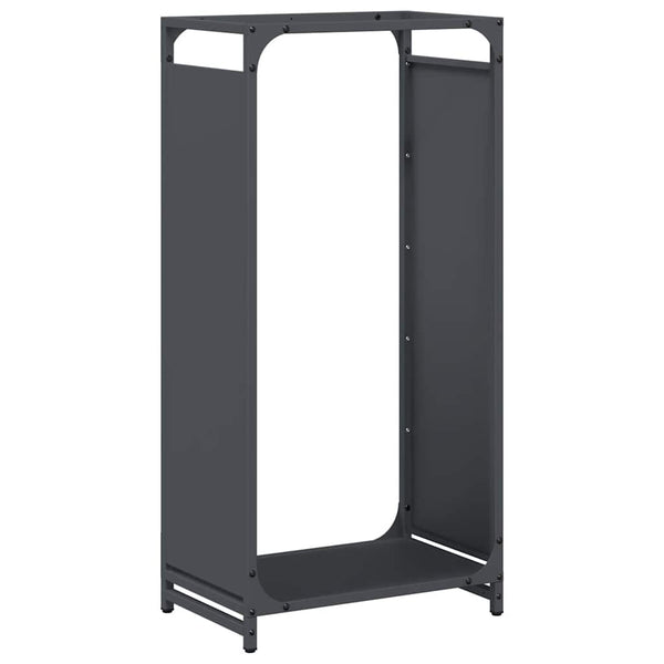 Brennholzregal Anthrazit Stahl 44x28x90cm