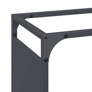 Brennholzregal Anthrazit Stahl 44x28x90cm