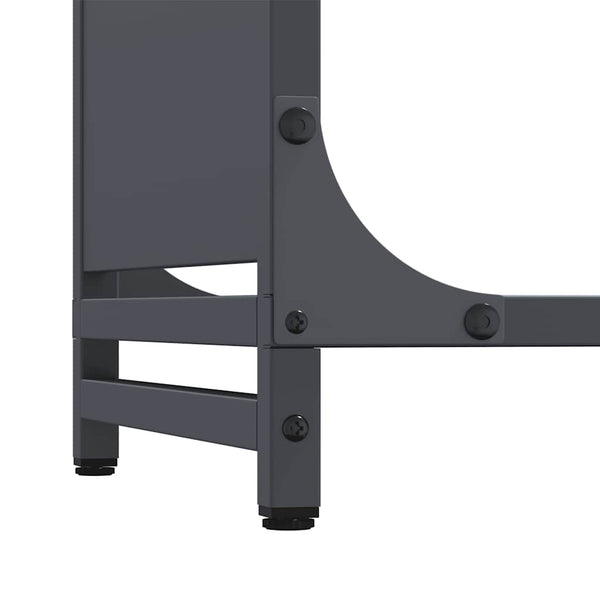 Brennholzregal Anthrazit Stahl 44x28x90cm