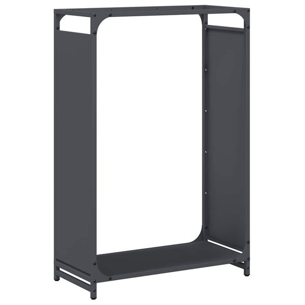 Brennholzregal Anthrazit Stahl 60x28x90 cm