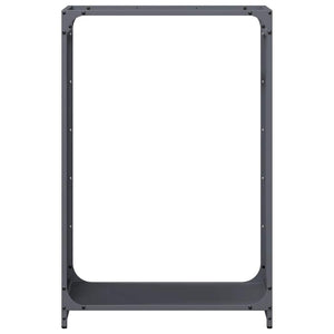 Brennholzregal Anthrazit Stahl 60x28x90 cm