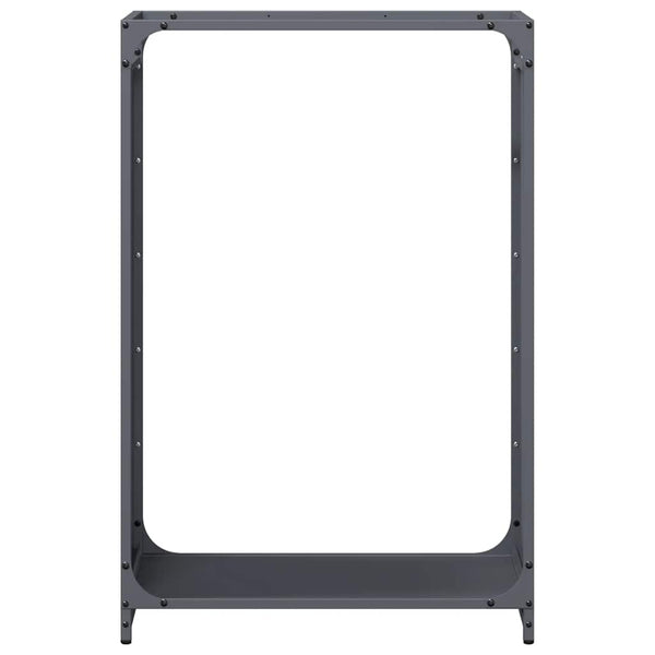 Brennholzregal Anthrazit Stahl 60x28x90 cm
