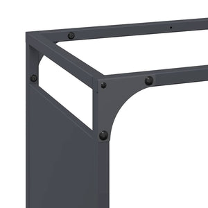 Brennholzregal Anthrazit Stahl 60x28x90 cm