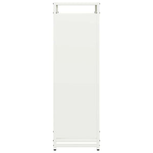 vidaXL Casier à bûches blanc 90x28x90 cm Acier laminé à froid