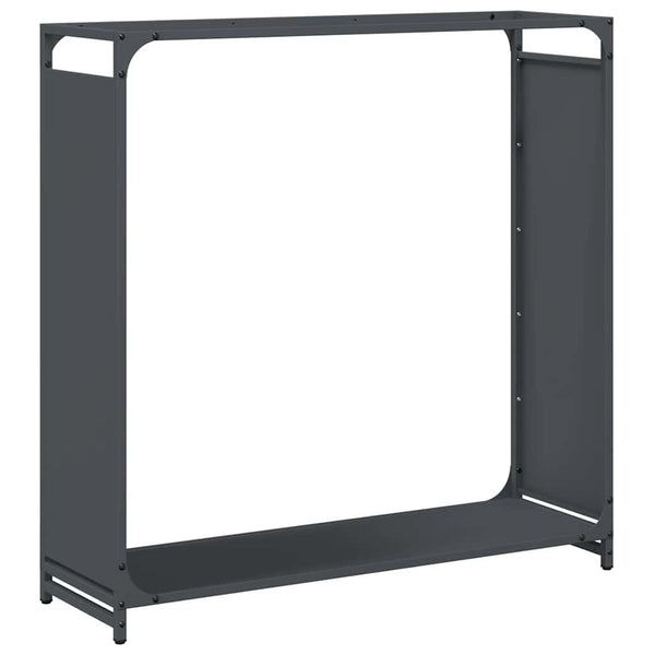 Brennholzregal Anthrazit Stahl 90x90 cm