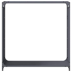 Brennholzregal Anthrazit Stahl 90x90 cm