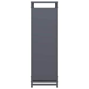 Brennholzregal Anthrazit Stahl 90x90 cm