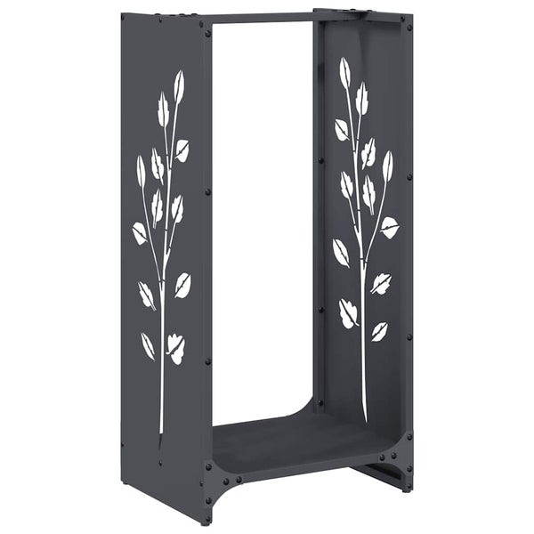 Brennholzregal Anthrazit Stahl 40x30x80cm