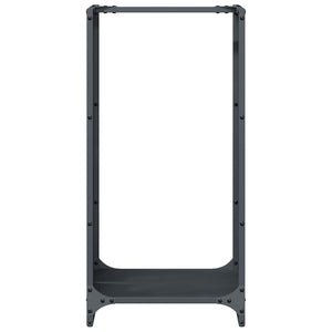 Brennholzregal Anthrazit Stahl 40x30x80cm