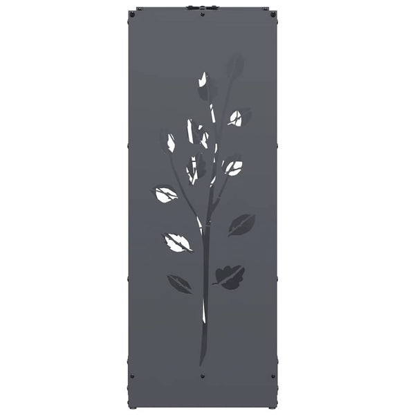 Brennholzregal Anthrazit Stahl 40x30x80cm