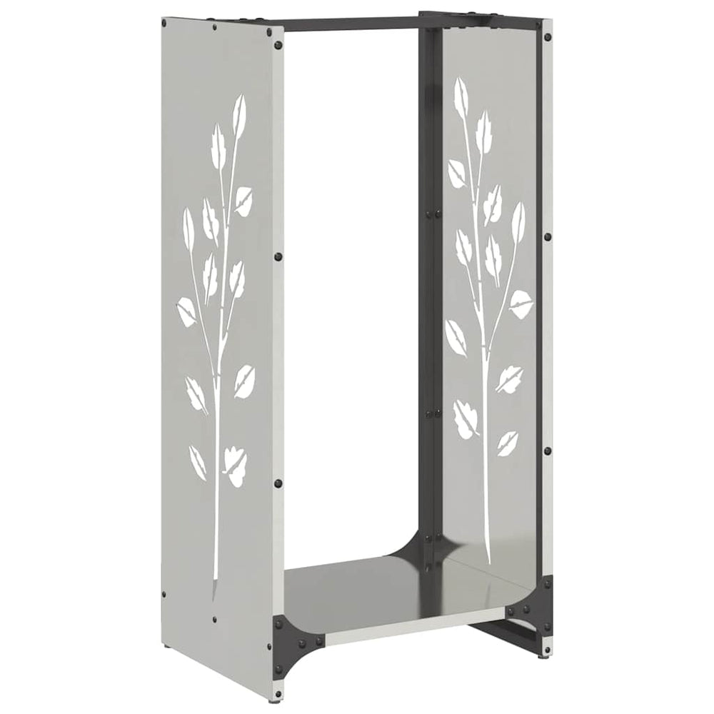 Edelstahl Brennholzregal 40x30x80 cm