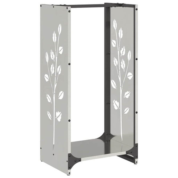Edelstahl Brennholzregal 40x30x80 cm