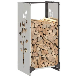 Edelstahl Brennholzregal 40x30x80 cm