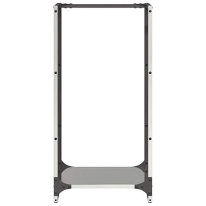 Edelstahl Brennholzregal 40x30x80 cm