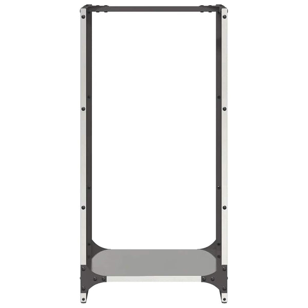 Edelstahl Brennholzregal 40x30x80 cm