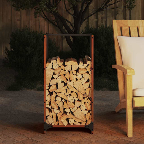 Brennholzregal Wetterfester Stahl 40x30x80 cm