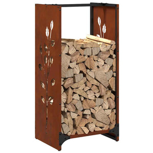 Brennholzregal Wetterfester Stahl 40x30x80 cm