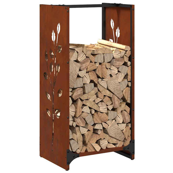 Brennholzregal Wetterfester Stahl 40x30x80 cm