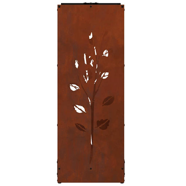 Brennholzregal Wetterfester Stahl 40x30x80 cm