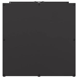 Brennholzregal Schwarz 40x40x40 cm