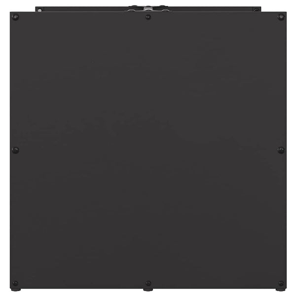 Brennholzregal Schwarz 40x40x40 cm