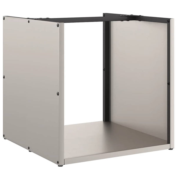 Brennholzregal 40x40x40 cm aus wetterfestem Stahl
