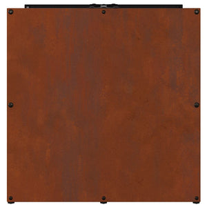 Brennholzregal 40x40x40 cm aus wetterfestem Stahl