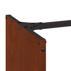 Brennholzregal 40x40x40 cm aus wetterfestem Stahl