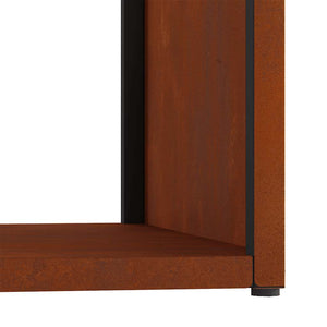 Brennholzregal 40x40x40 cm aus wetterfestem Stahl