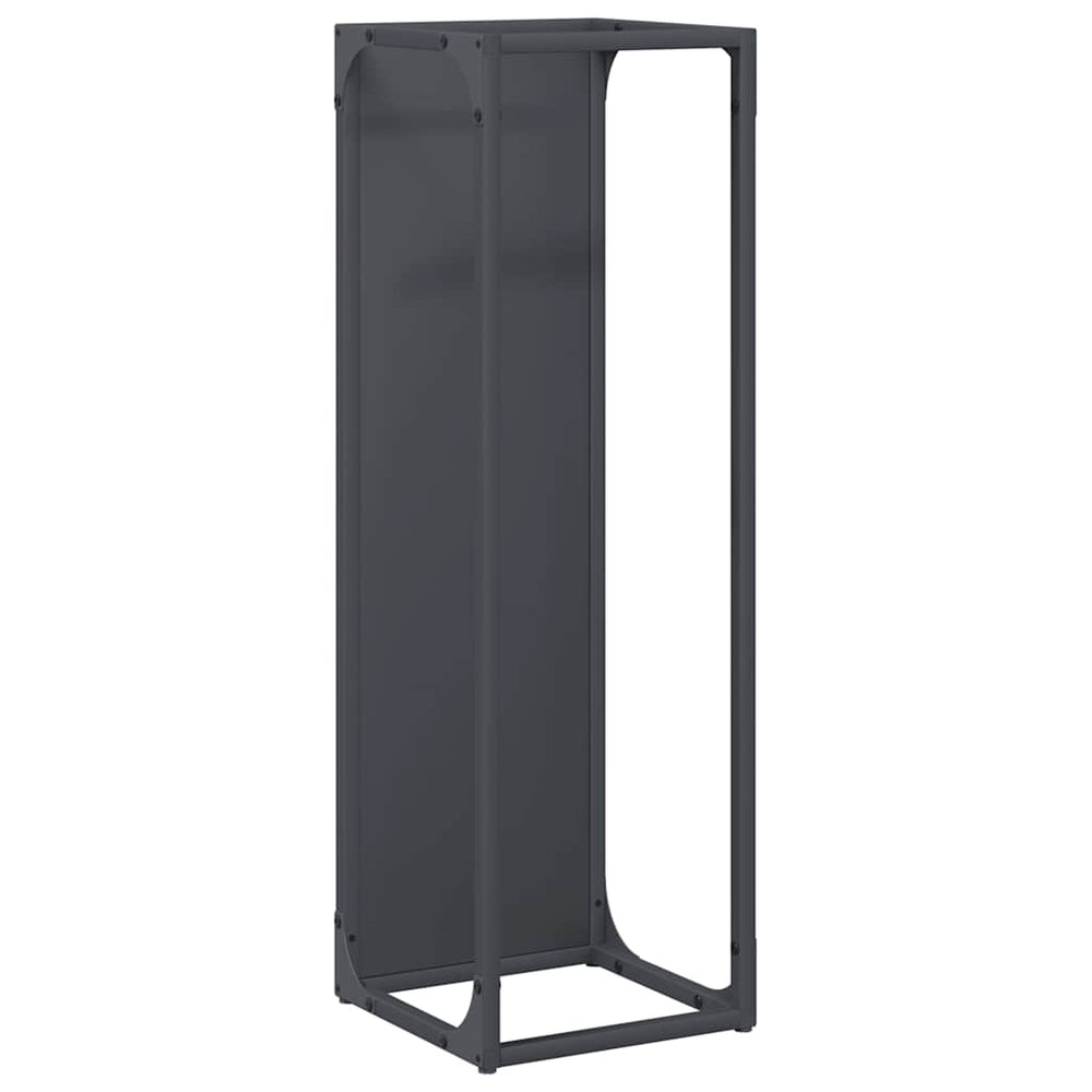 Anthrazit Brennholzregal 25x25x80 cm