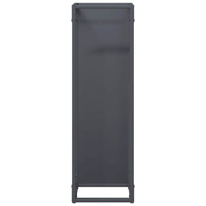Anthrazit Brennholzregal 25x25x80 cm