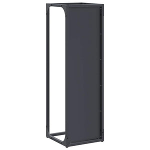 Anthrazit Brennholzregal 25x25x80 cm